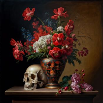 vizista a detailed and realistic still life of a bouquet of red a81d5fa0 14d6 4a48 8141 8c860919aa75 gigapixel standard scale 6x kopie