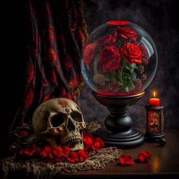 vizista a mysterious photograph with a bouquet of red flowers i 3e043e4b ffd0 4ad2 ac94 6a210332bb36 gigapixel art scale 6x kopie